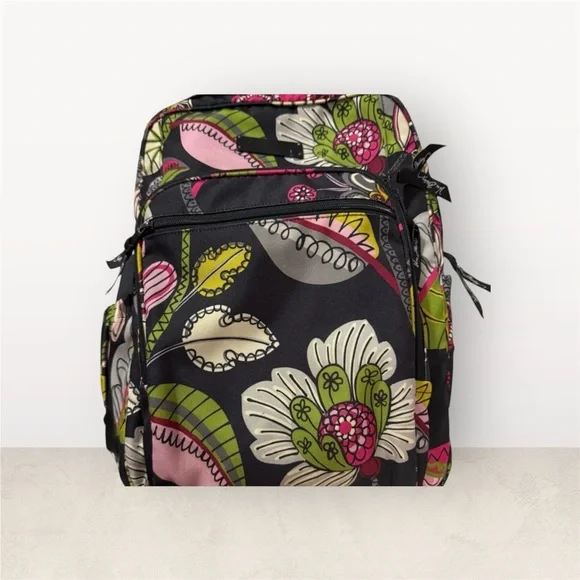Vera Bradley Moon Blooms Large Campus Backpack Floral - Picture 2 of 7
